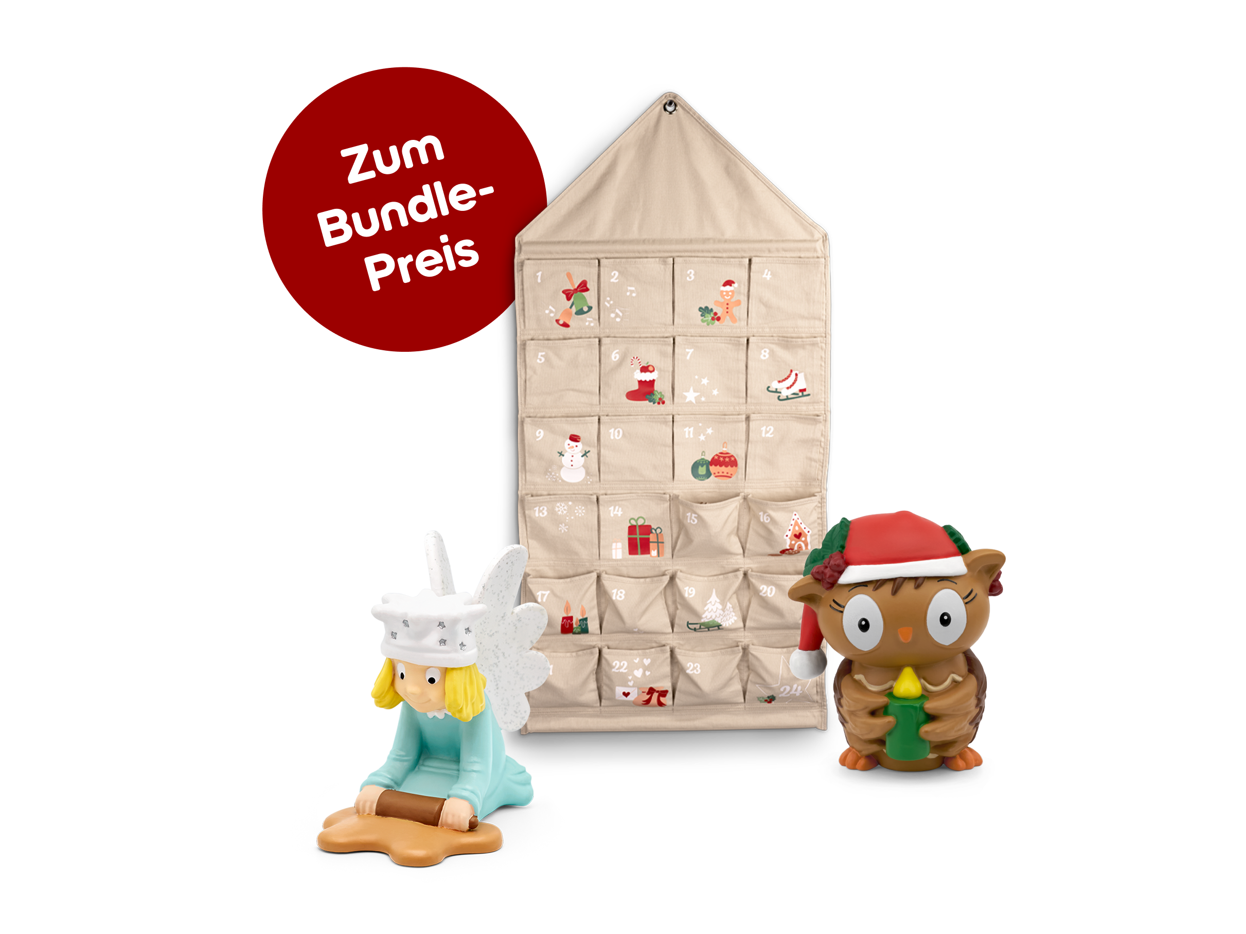 DIY-Adventskalender-Bundle: In der Weihnachtsbäckerei + Die kleine Eule feiert Weihnachten 