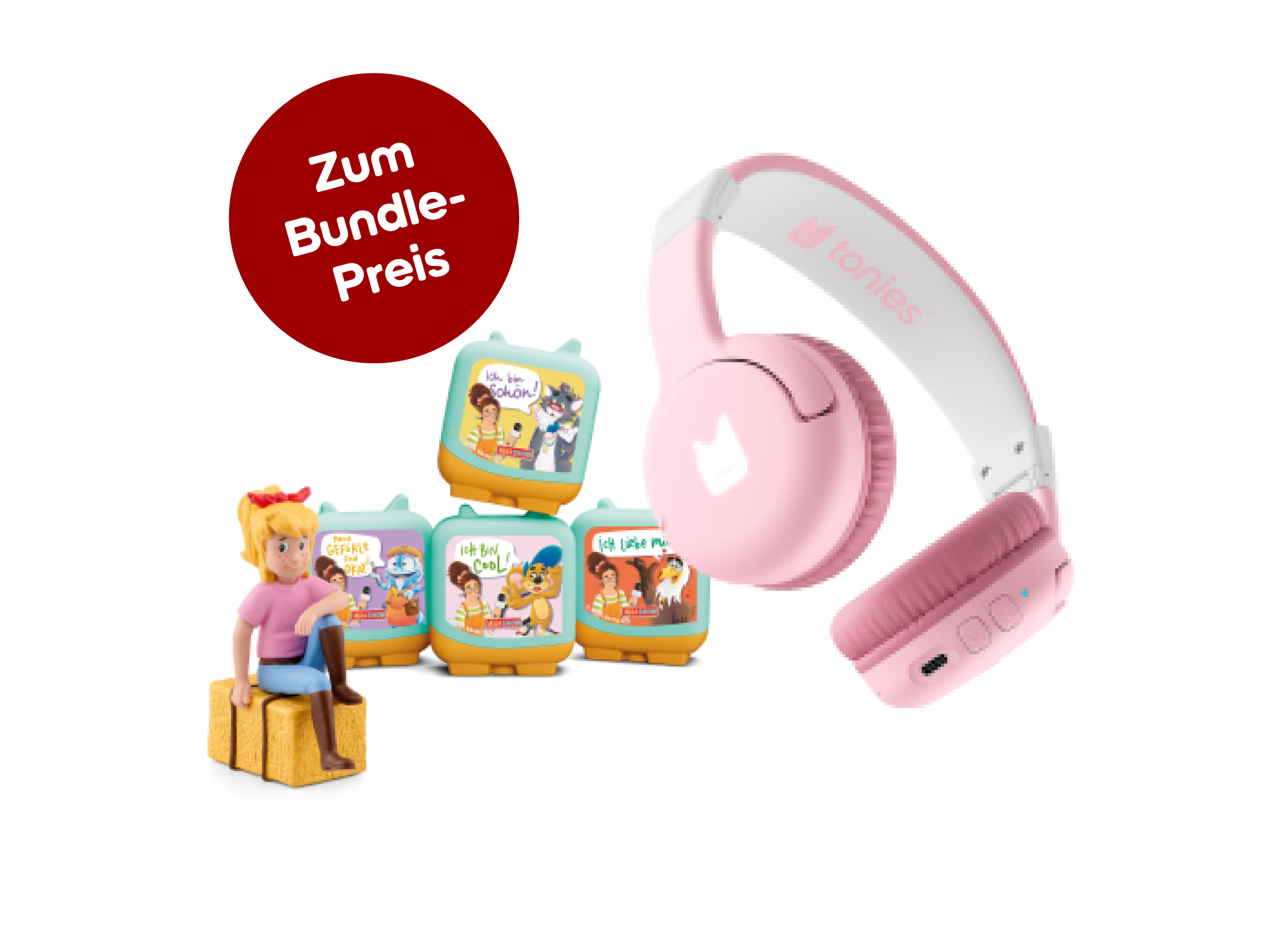 Bundle mit Bluetooth® Kopfhörer Rosa