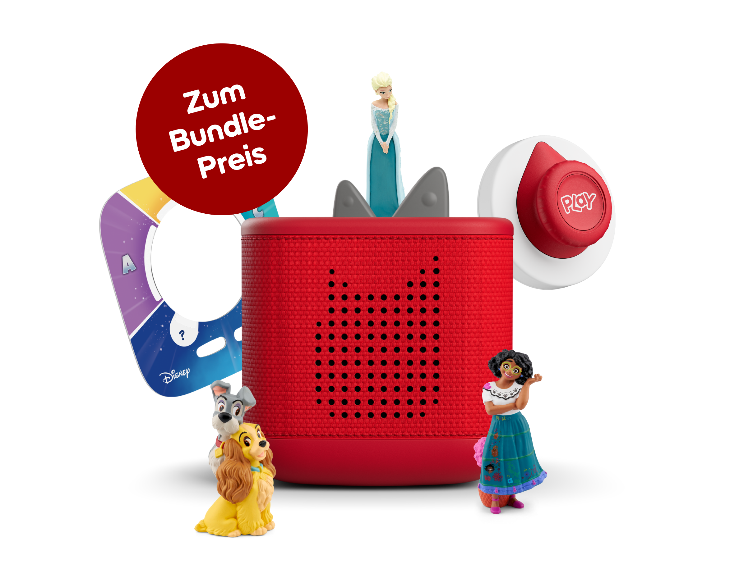 Toniebox 2 Playset: Disney Kingdom Quiz (Rot)