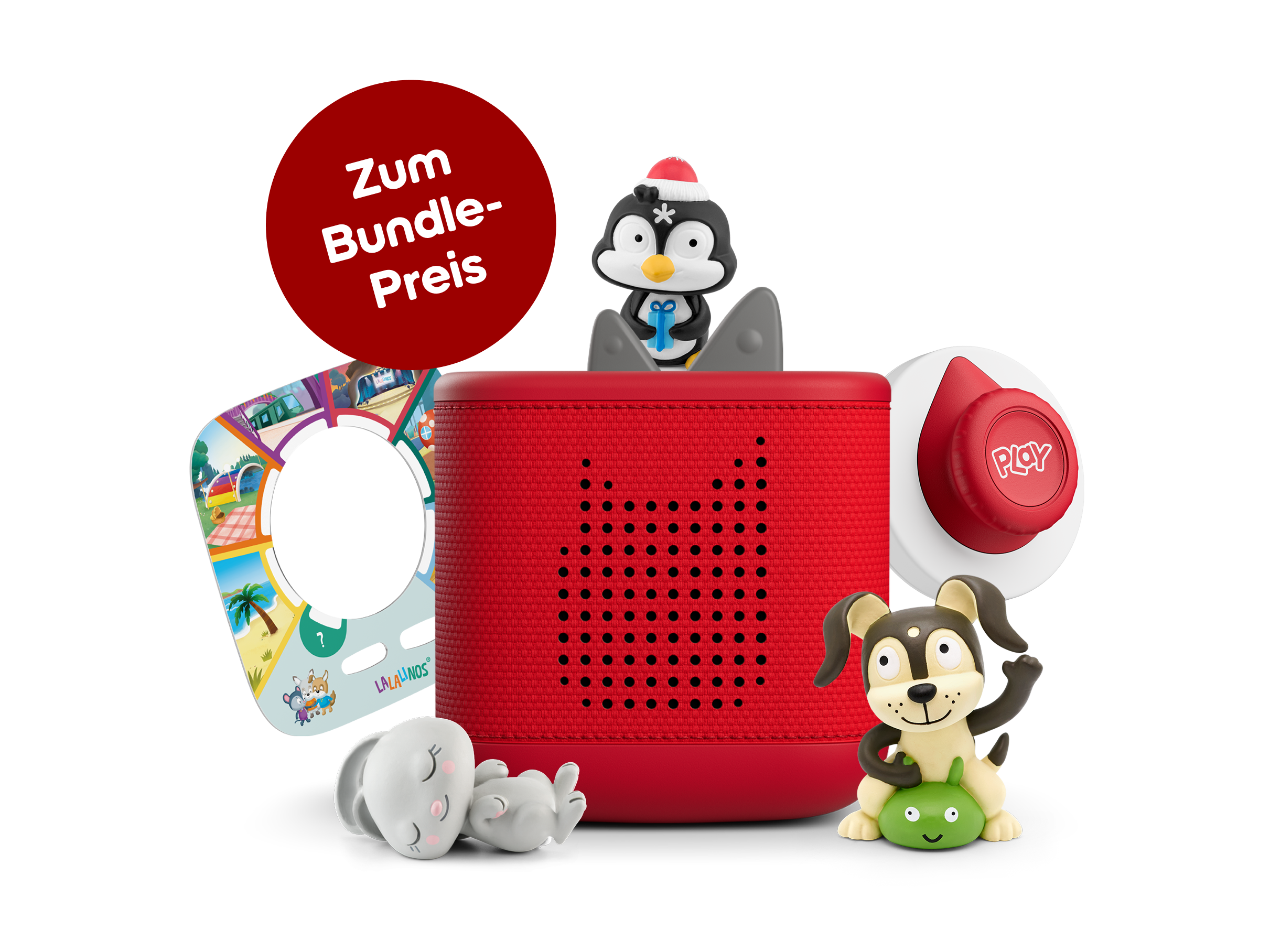 Toniebox 2: Weihnachtliches Starterset mit Tonieplay (rot)