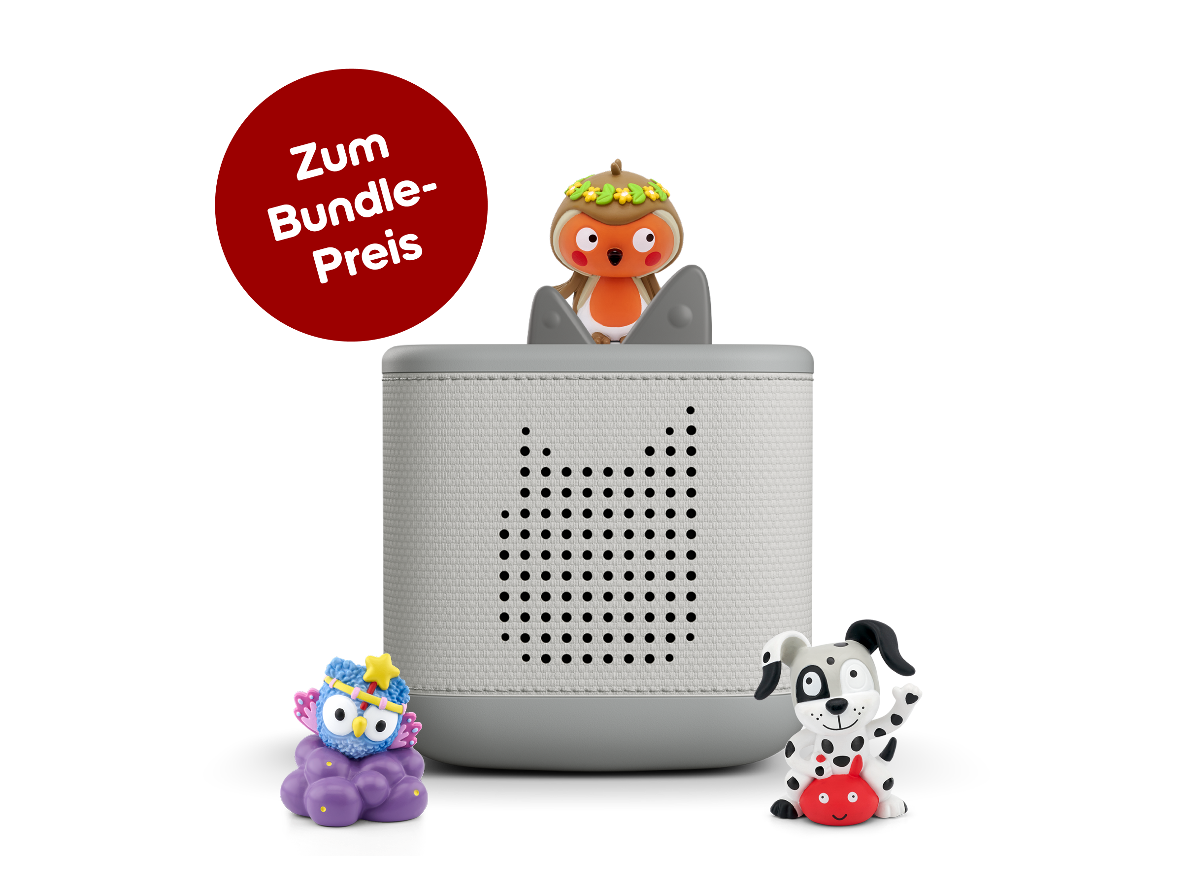 Toniebox 2 Starterset: Kinderlieder (Grau; inkl. Jahreszeitenlieder, Spiel- und Bewegungslieder 2, Schlaflieder)