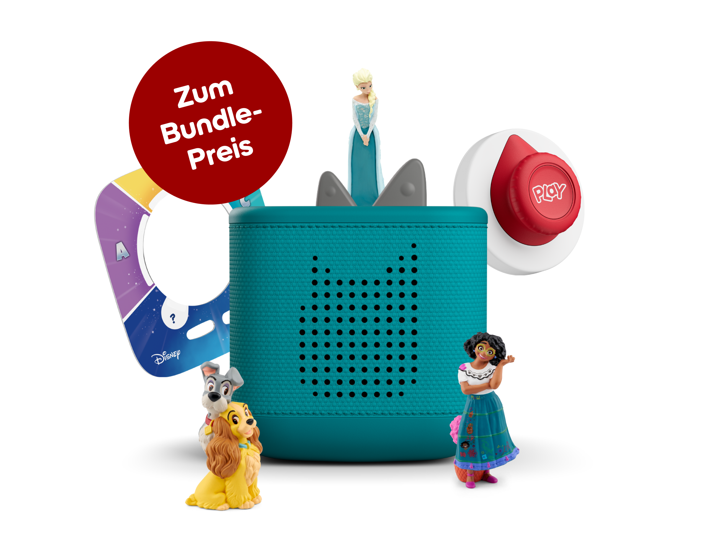 Toniebox 2 Playset: Disney Kingdom Quiz (Meeresgrün)